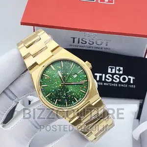 Original Tissot Gold Steel Chain Watch Available in Store