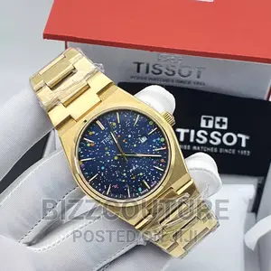 Original Tissot Gold Steel Chain Watch Available in Store