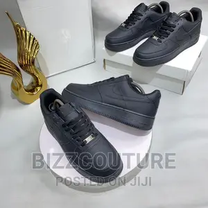 Original NIKE Air Force 1 Black Sneakers Available in Store
