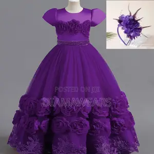 Purple Unique Long Ball Gown