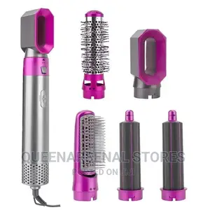 5in1 Hot Air Comb for Curling,Straightening Hair and Drying