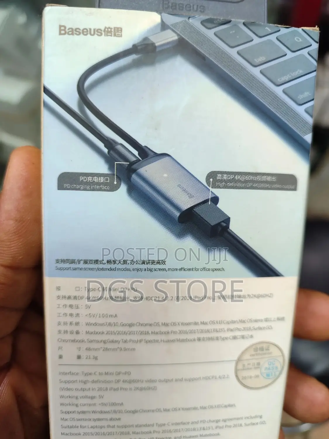 Baseus Enjoyment Series Mini DP+PD Type C Hub