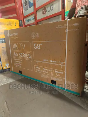 Brand New Hisense 58" Uhd Smart (Frameless, Bluetooth) TV
