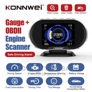 KONWEI KW206 OBD2 Head Up Display Car Guage + OBD2 Scanne