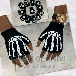 Skeleton Half Finger Glove