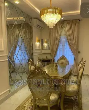 Imported Top Quality Royal Gold Dining Set With 6 Chairs