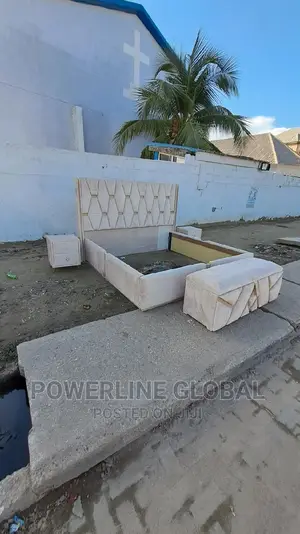 6x6 Bed Frame With 2 Bed Side/ Footrest for Home's/ Hotels