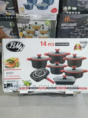 BMN 14 Pieces Set Non Stick Pot.