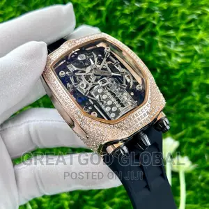 Jacob Co. Bugatti Chiron Tourbillon Baguette White Diamond