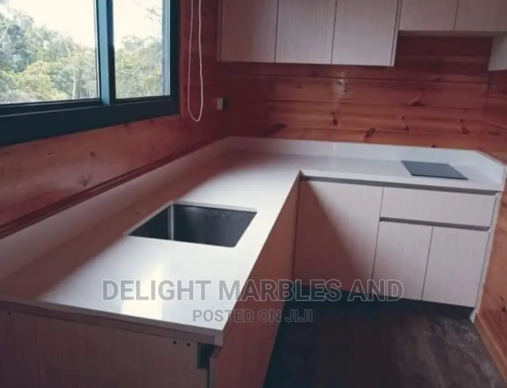 Superb Plain White Kitchen Top