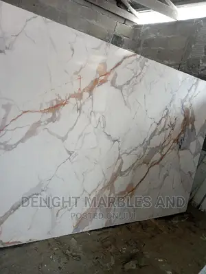 Purity White Stripe Marble Slab