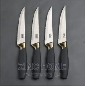 Taylors Eye Witness Knife Steak Set of 4 Brooklyn Brass