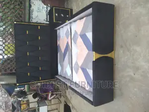 Quality 4.5by6 Upholstery Padded Bed Frame With One Bed Side