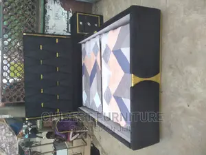 Quality 4.5by6 Upholstery Padded Bed Frame With One Bed Side