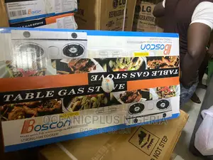 Durable Boscon Table Top Gas Cooker With - 2 Burner