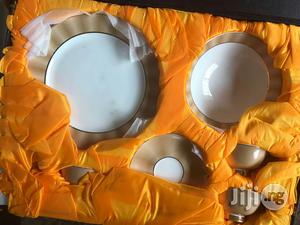 Gold and Cream Dinner Set