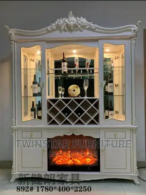 Modern Royal Wine Bar With Electric Fireplace