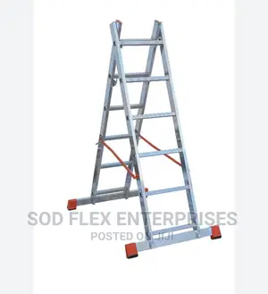6 Step Double Sided a Ladder Aluminium