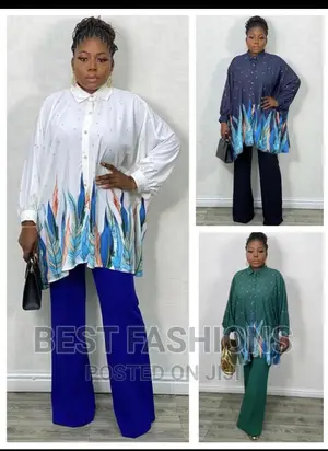 Cute Ladies Bubu Top and Trousers