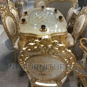 Luxury Royal Dining Table With Six Chairs