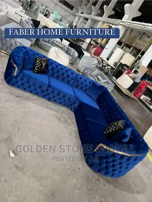 High Quality Opulent l'Shape Sofa Chair.