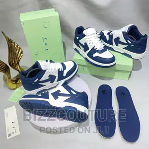 Original OFF-WHITE Blue/White Sneakers Available in Store