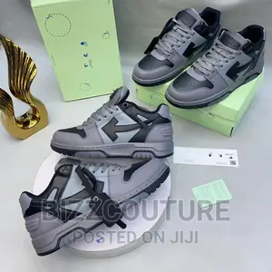 Original OFF-WHITE Gray Sneakers Available in Store