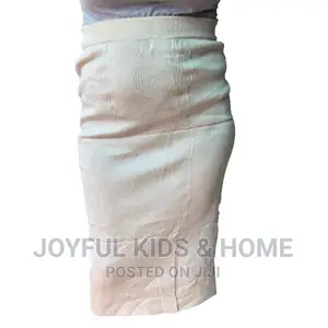 Ladies Midi Knee Length Skirt- Cream