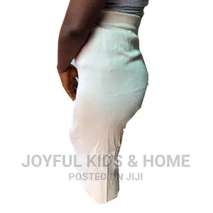 Ladies Midi Knee Length Skirt- Cream
