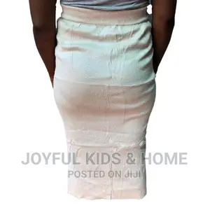 Ladies Midi Knee Length Skirt- Cream