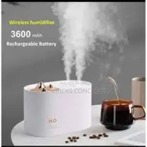 Stylish Wireless Rechargeable Air Humidifier 3600mah
