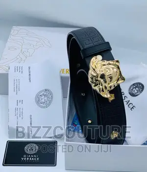 Original VERSACE Leather Strap Belts Available in Store