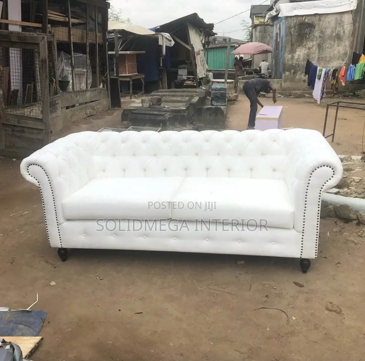 Solid Interior Single 3 Seater Sofa