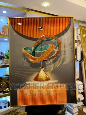Luxury Crystal Wall Frame With Gold Edge
