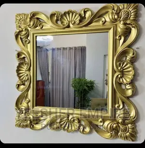 Vintage Square Gold Mirror