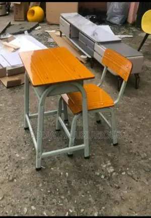 Wooden Top Students Table With Chair