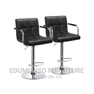 Adjustable Height Swivel Bar Stool With Arm Rest(Set of 2)