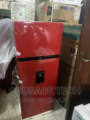 Original Hisense 204L Double Door Dispenser Water [Red]