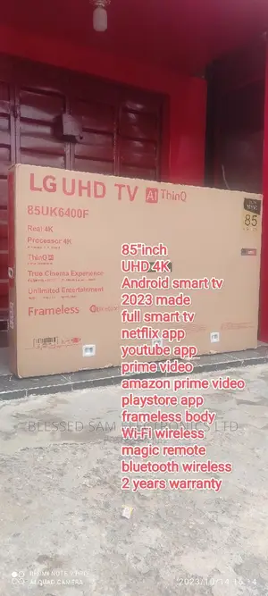 Lg 85"Inch Frameless Uhd Android Smart > Netflix > Youtube