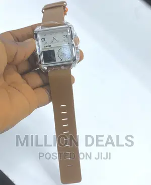 Classic Luminous Leather Men’S Wrist Watch Brown