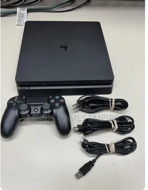 Ps4 Slim + 9 Installed Games Both Fifa24,Mk,Gta 5 More