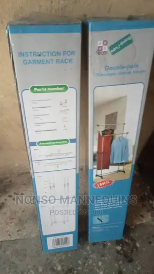 15kg Load Capacity Double Clothes Rack