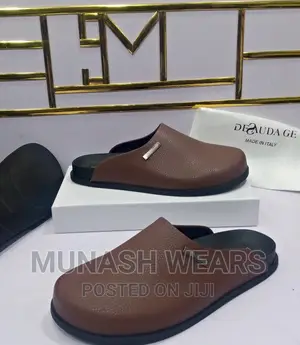 Italian Deudage Leather Half Shoe