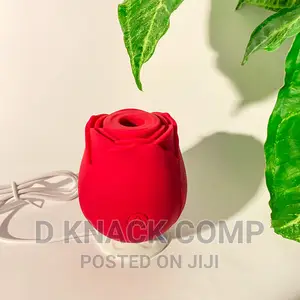 Rechargeable Rose Vibrator Vagina Clitoris Sucker Pink