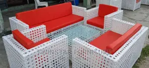 Modern Outdoor 7 Seaters Chairs With Table