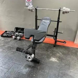 Commercial Weight Bench With 50kg Dumbbell