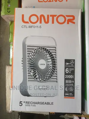 Lontor 5′′ Rechargeable Mini Fan CTL-Mf011-5