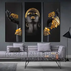 Conjoined Female Face and Hands on Canvas Prints