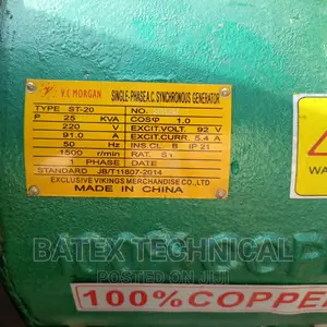 Alternator 25 Kva Copper Wire
