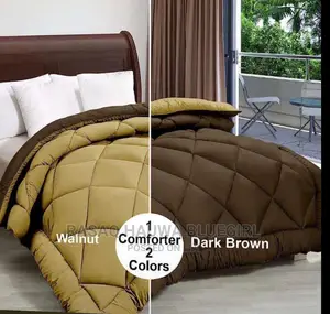 One Comforter Two Cool Colors, Soft Pillows ,Bedtopper